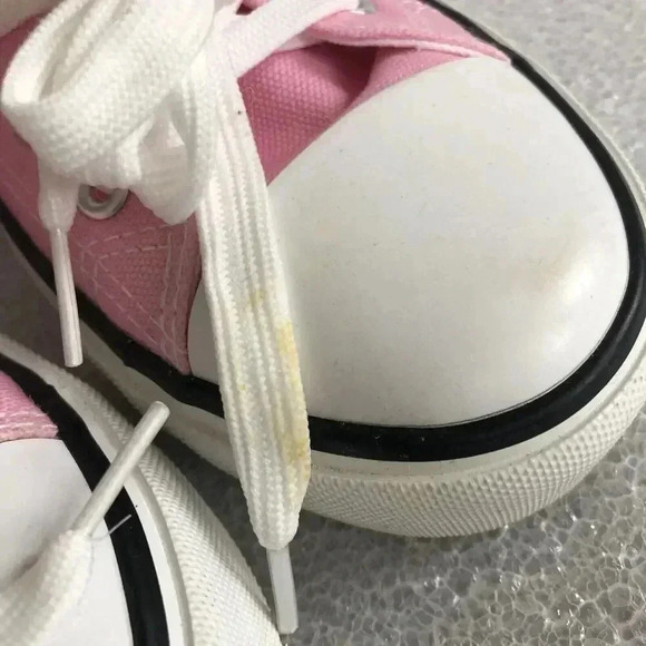 Pink Canvas High Tops Sz 9 - Picture 6 of 6